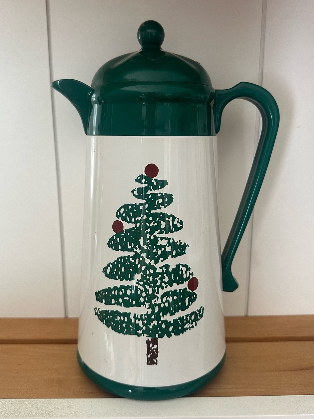Vintage Furio holiday Christmas tree coffee carafe